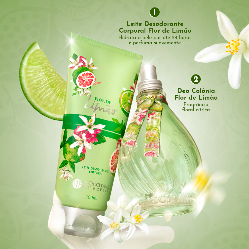 Presente Flor de Lim&atilde;o: Hidrante, Creme de M&atilde;os e Deo Col&ocirc;nia, ,  large image number 2